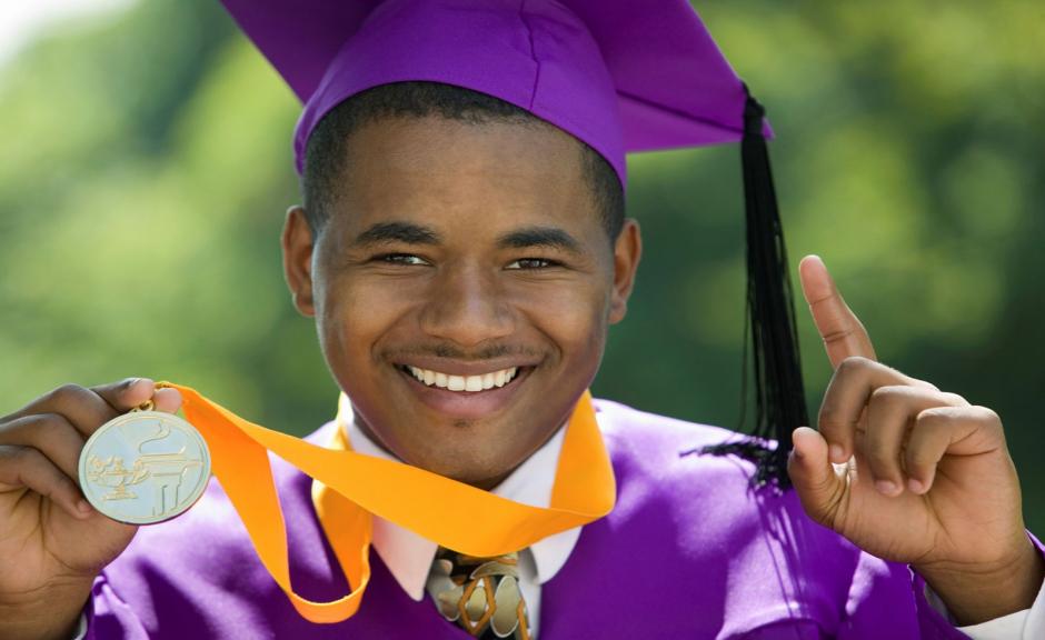 Graduating Student young man