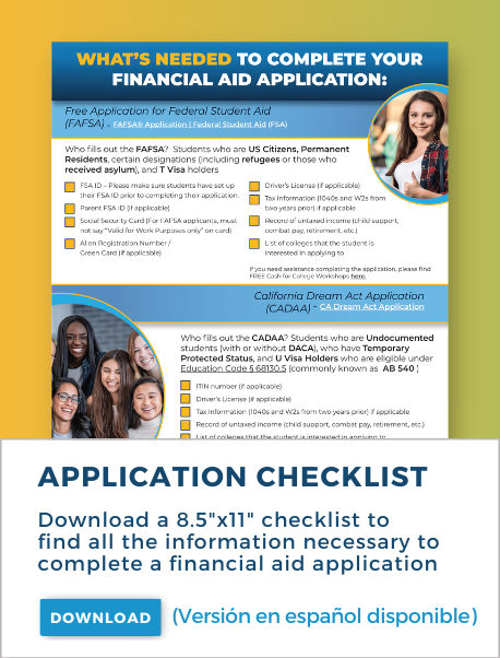 ALL IN FOR FAFSA/CA DREAM ACT Check List
