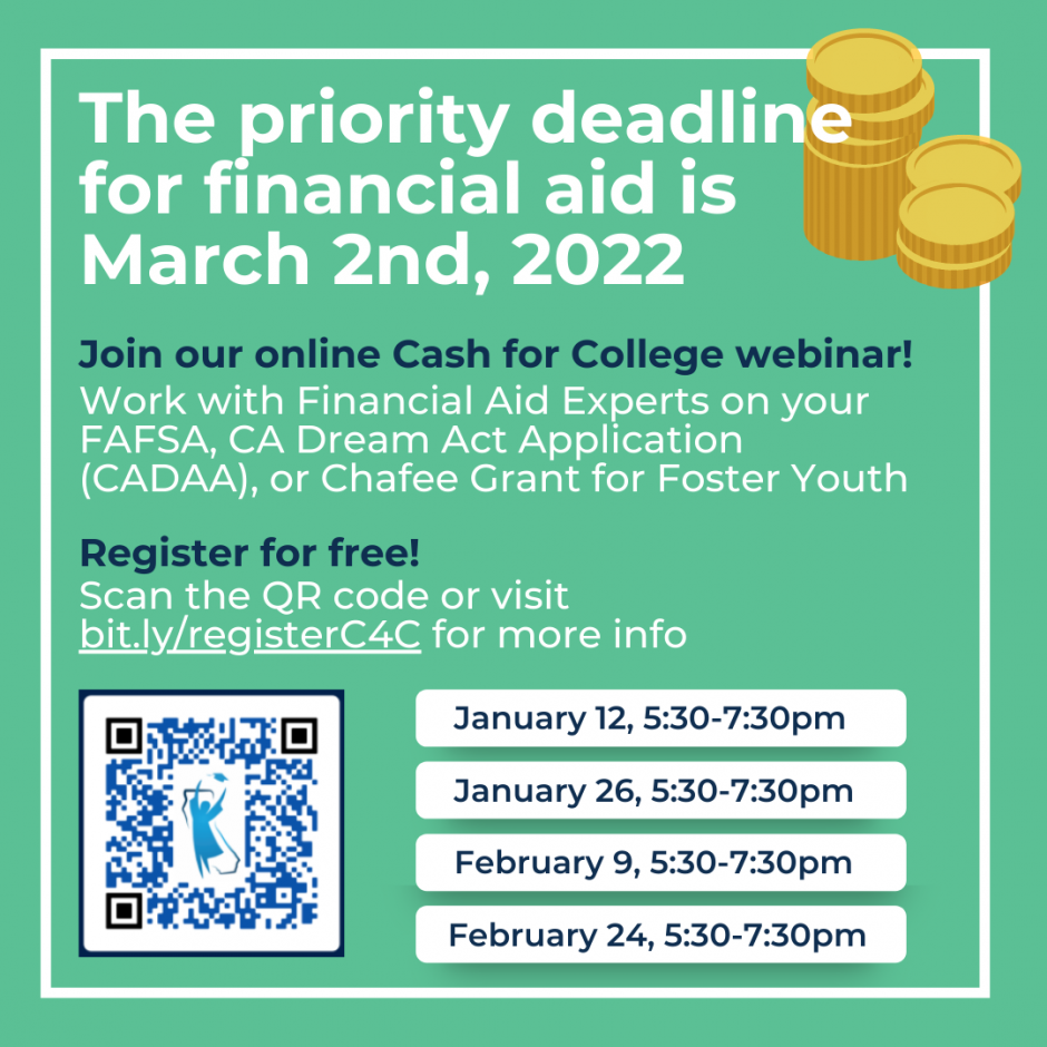 Cash for College Toolkit all Pre Deadline