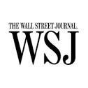 Wall Street Journal logo white back ground black lettering