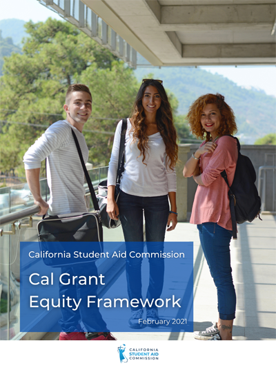 Cal Grant Equity Image Three Students Standing and Smiling