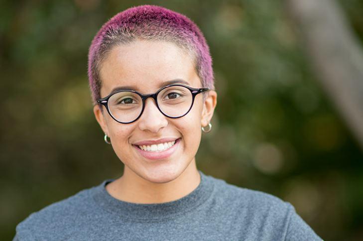 Picture of Desmarie Jackson UC Berkeley Student Smiling Wearing Glasses